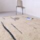 Handmade Beni Ourain Berber rug, size 2/3 m.