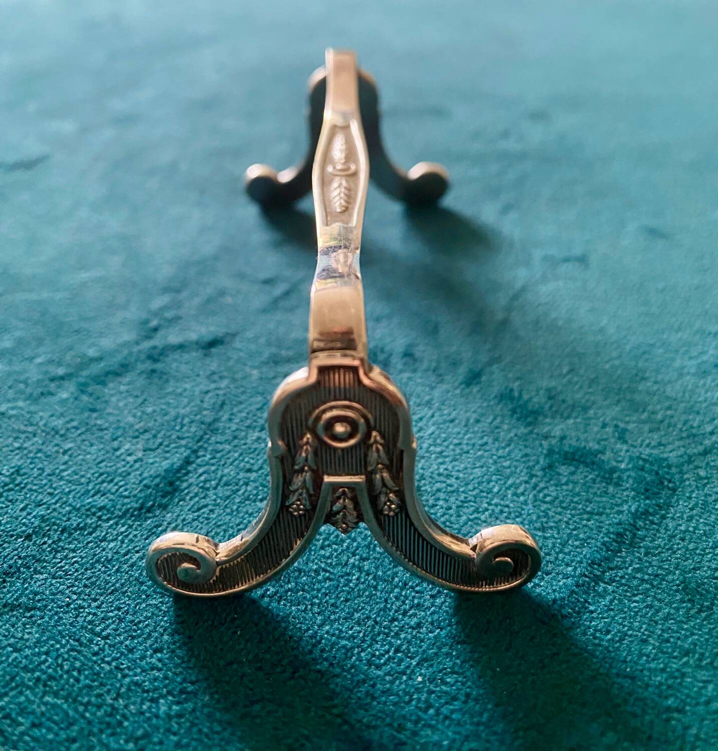 6 Christofle silver-plated metal knife rests