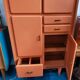 Mado orange kitchen buffet, 60s