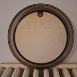 Vintage smoked plexiglass mirror