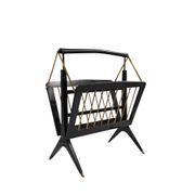 Mid-century Modern brass magazine rack, Ico e Luisa Parisi  Italy 1950