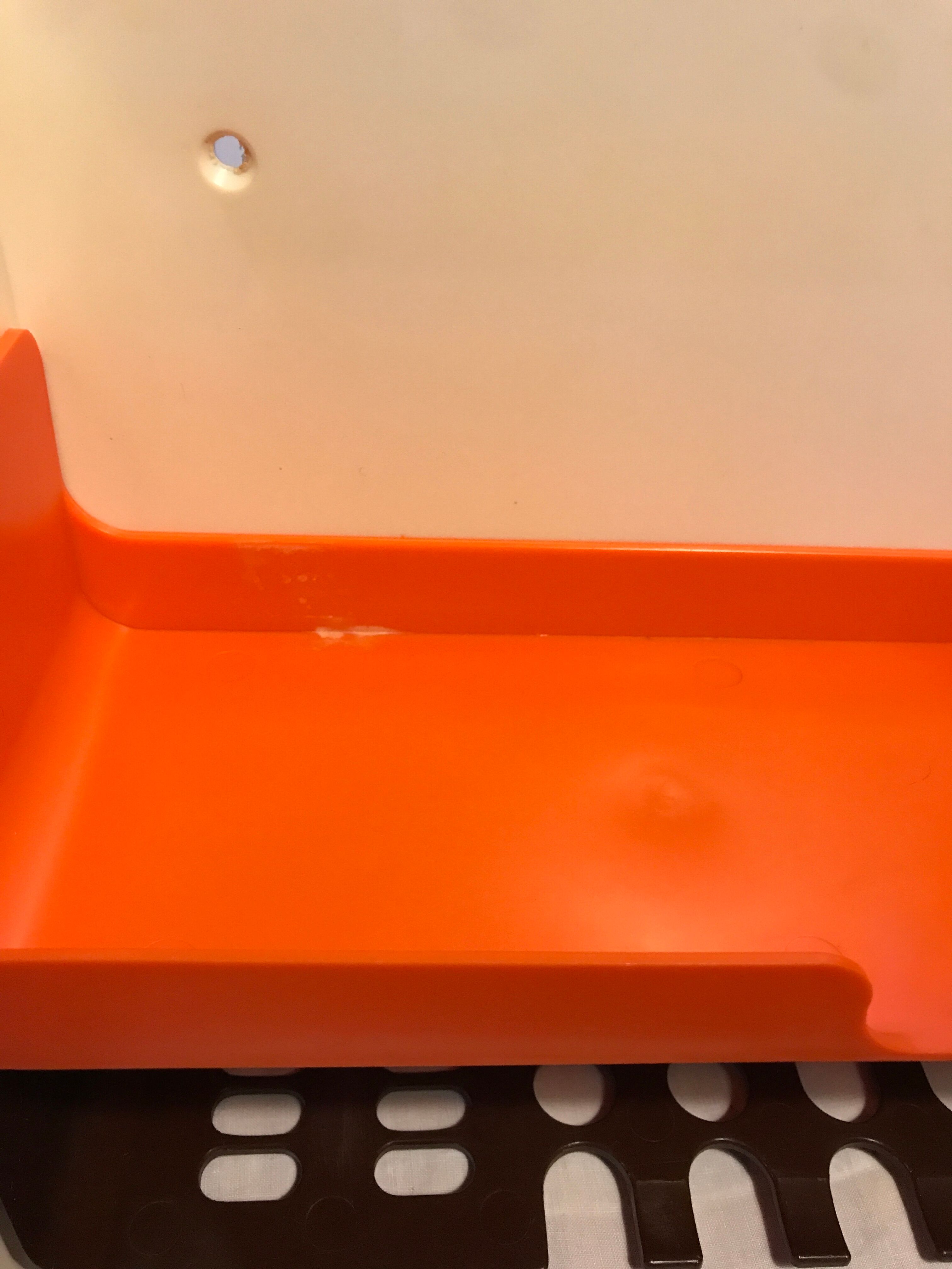 Modular bathroom shelf in plastic 70's