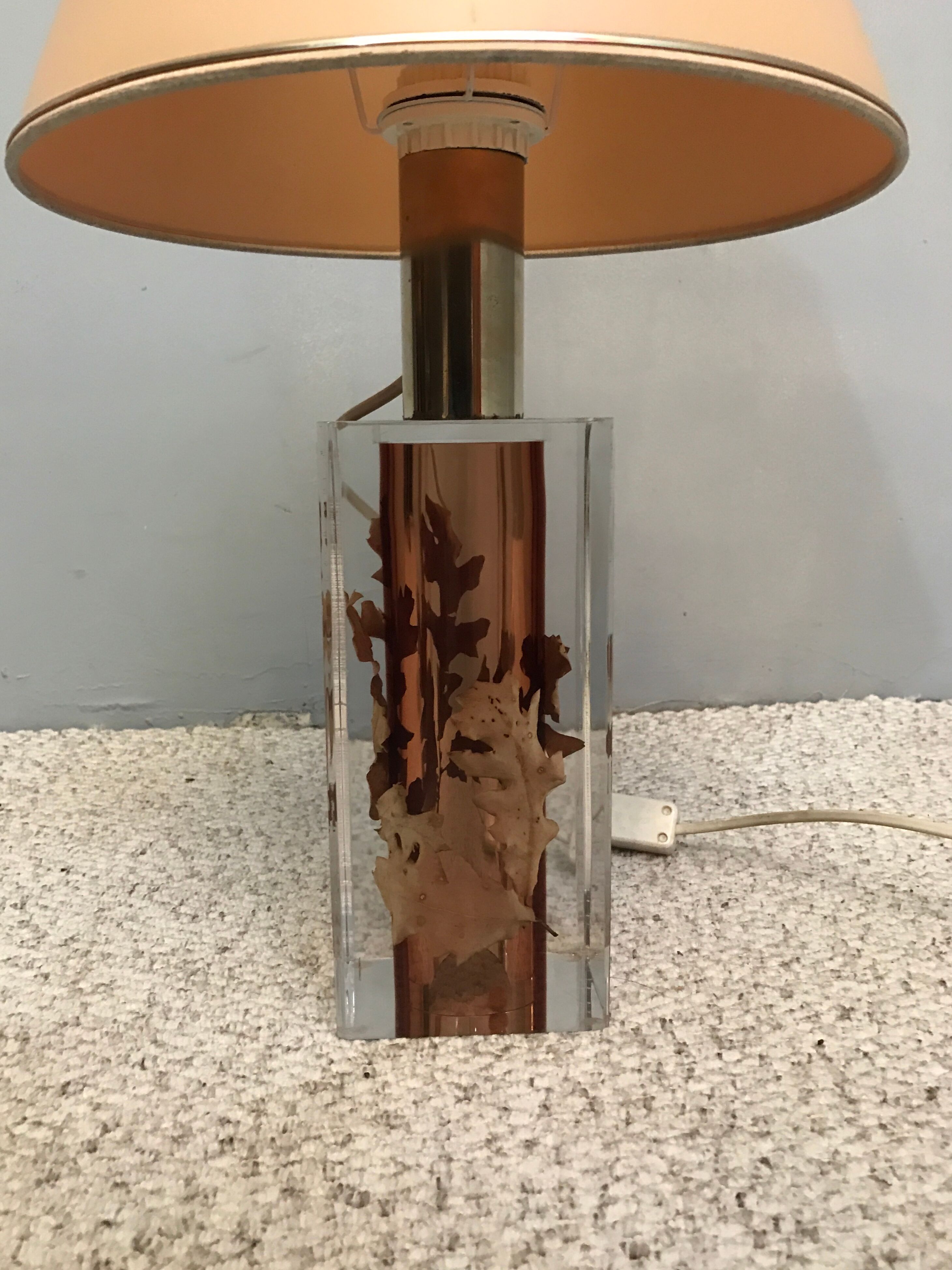 Pierre Giraudon 1960 resin lamp