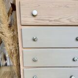 4-drawer chest of drawers in solid pine