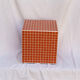 Orange cube side table 33x33 cm