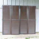 Suite of 4 wooden shutters L 69.5 x H 247 cm