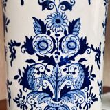 Large vase cornet in faience of Gien - 1866