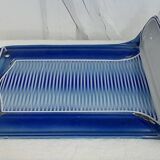 Kitchen utensil holder, enamel, vintage.