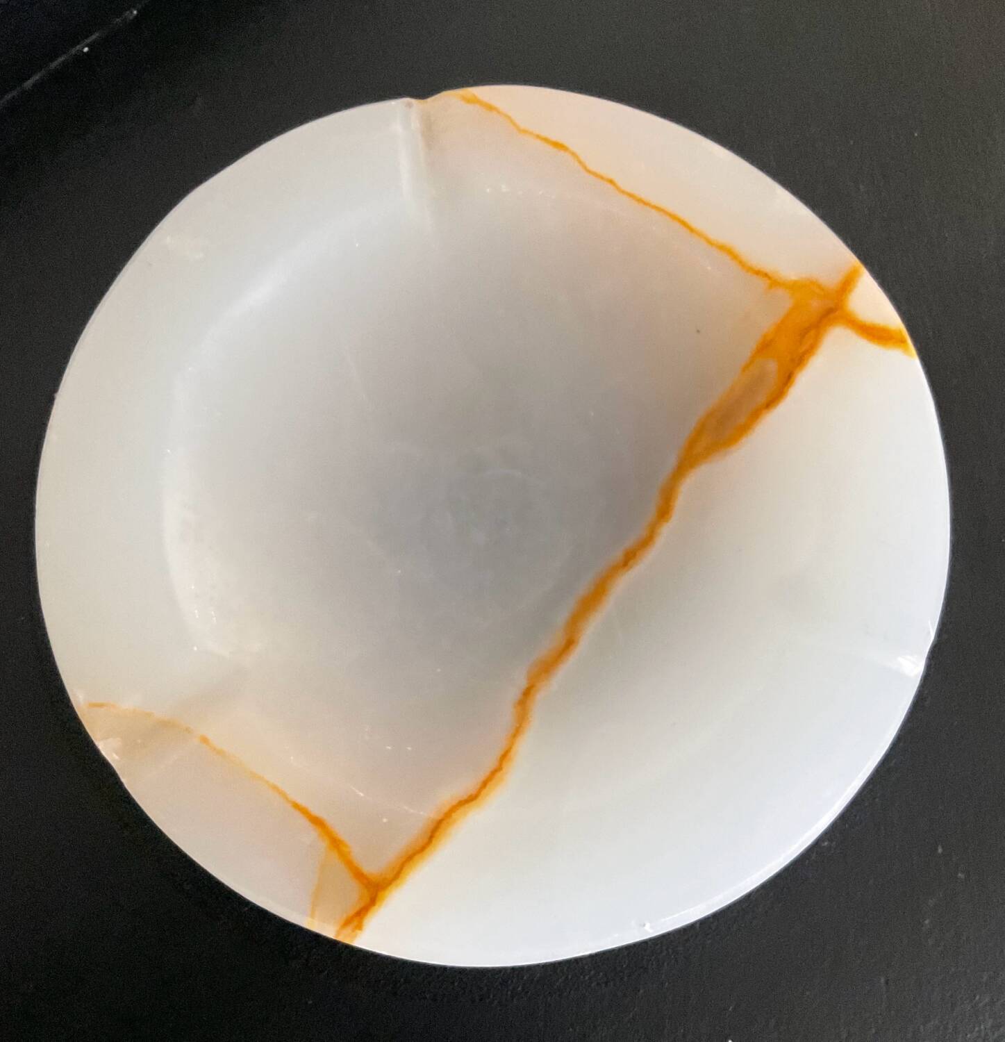 Vintage onyx ashtray from the 70s