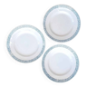 Set of 3 flat plates in Terre de Fer Saint Amand model 4014