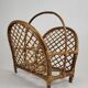Rattan magazine rack 1960s