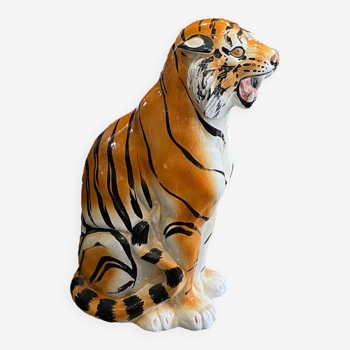 Tigre en céramique italienne vernissée