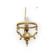 Neo-Louis XV style chandelier - Brass and blown glass