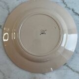 Large Sarreguemines Digoin Flower hand-painted dish