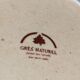 Five vintage natural stoneware soup plates