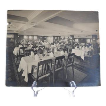 Photo argentique salle de paquebot vers 1930