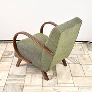H 410 type C Armchair designed by Jindrich Halabala, 1940s, Czechoslovakia