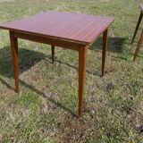 Pair of square wooden bistro tables 80 x 80 cm