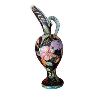 decorative ceramic pitcher, signed "Arte Veneziana"