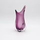 Murano Sommerso Vase Sculptural Organic Amethyst