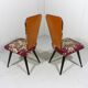 Set of 2 flower side chairs 1950’s