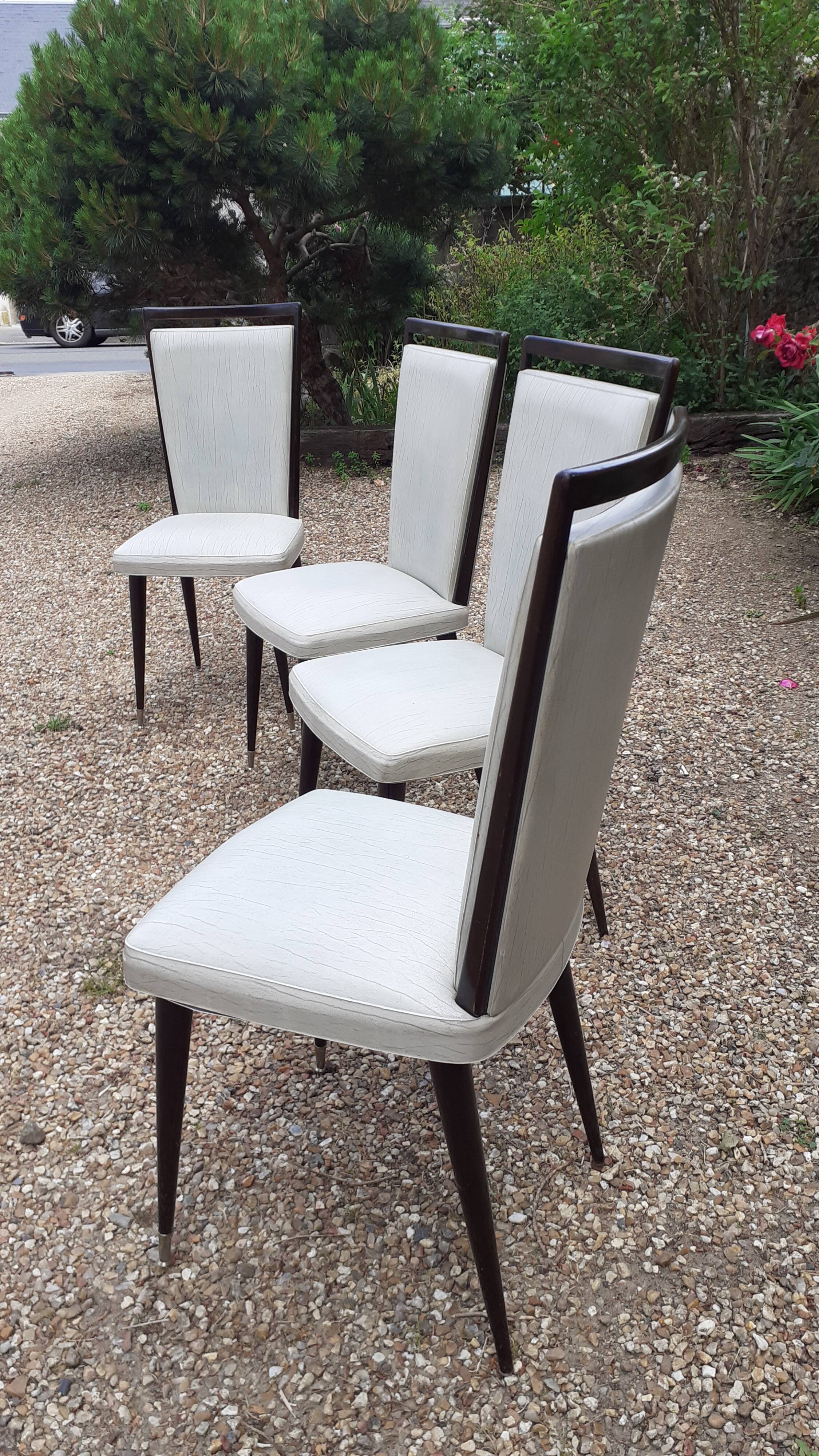 Four vintage chairs 60s