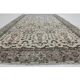 1970s Vintage Turkish Oushak Handmade Wool Cotton Beige Area Rug 154x240