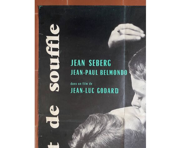 Affiche Cinema A Bout De Souffle Jean Luc Godard Jean Paul Belmondo 60x80cm 1960 Selency Affiche Cinema A Bout De Souffle Jean Luc Godard Jean Paul Belmondo 60x80cm 1960 Selency