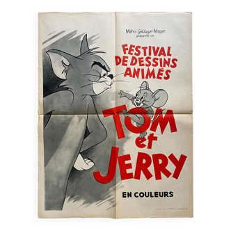 Original cinema poster "Tom and Jerry Cartoon Festival" 60x80cm 1960