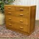 1950s English oak chest of drawers