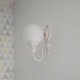 Globe opaline sconce 70s