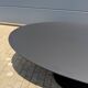 Knoll Tulip oval dining table 198/244cm black Feniks laminate