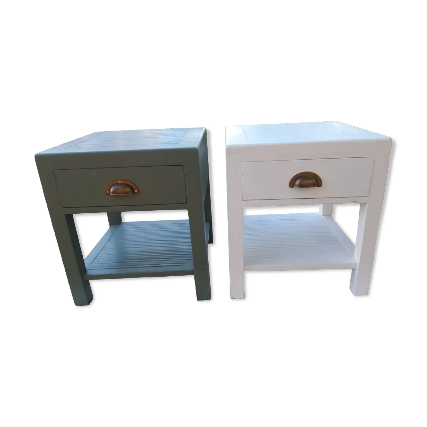 Wooden bedside table