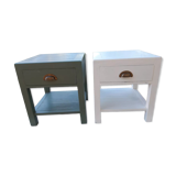 Wooden bedside table