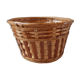 Panière / cache-pot en osier rotin années 70