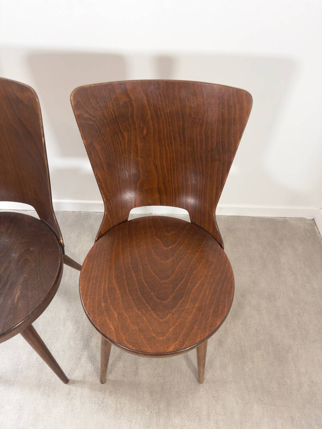 Pair of Baumann “Dove” chairs