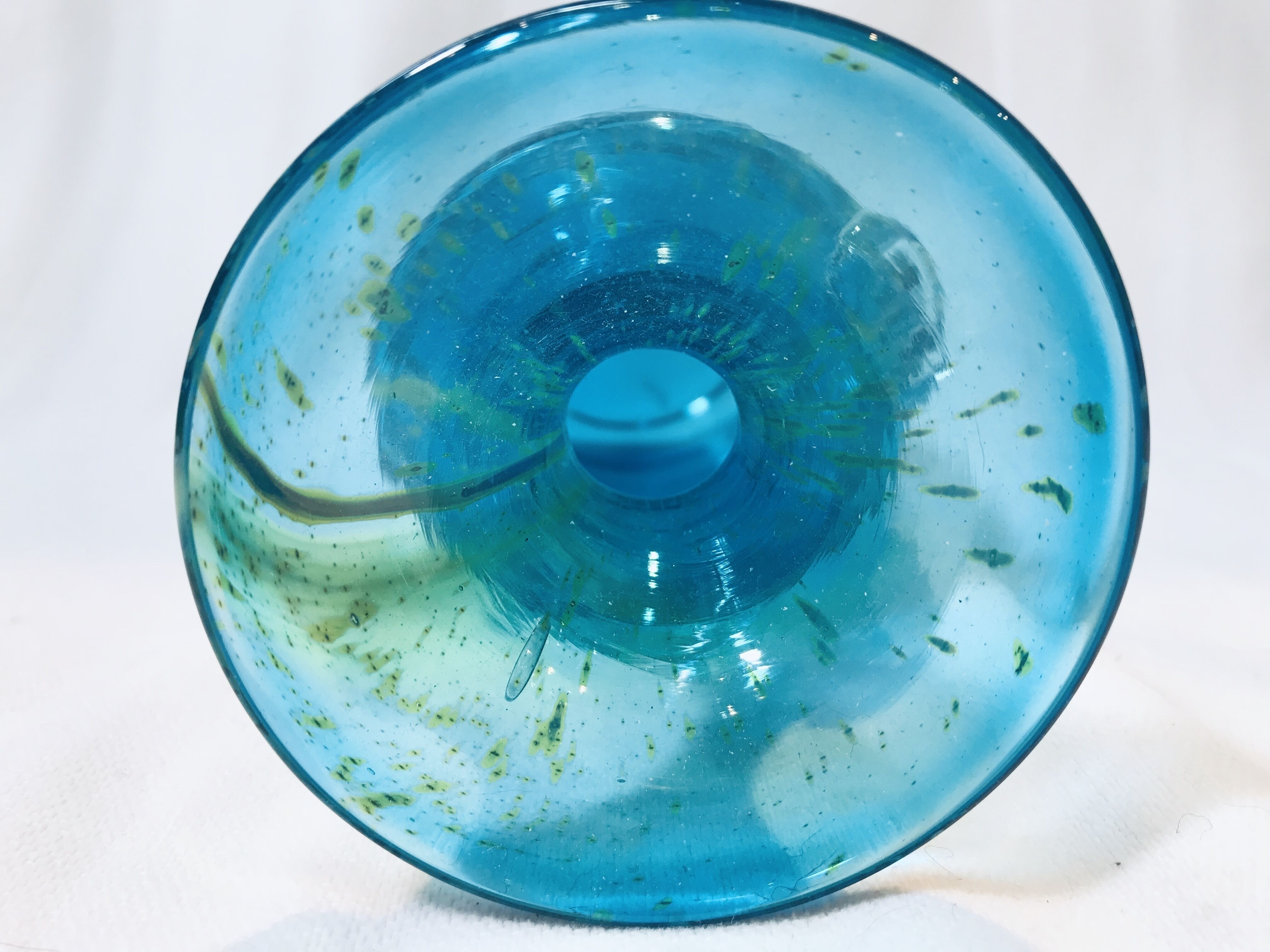 Medina Glass Vase, Art Glass, Malta, Hand Made