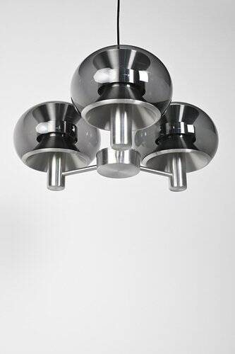 Space Age Pendant Light in Metal