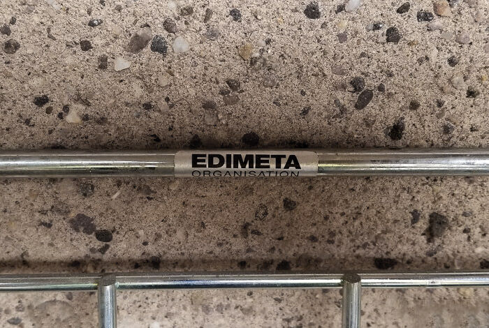 Library structure valchromat black metal shelf