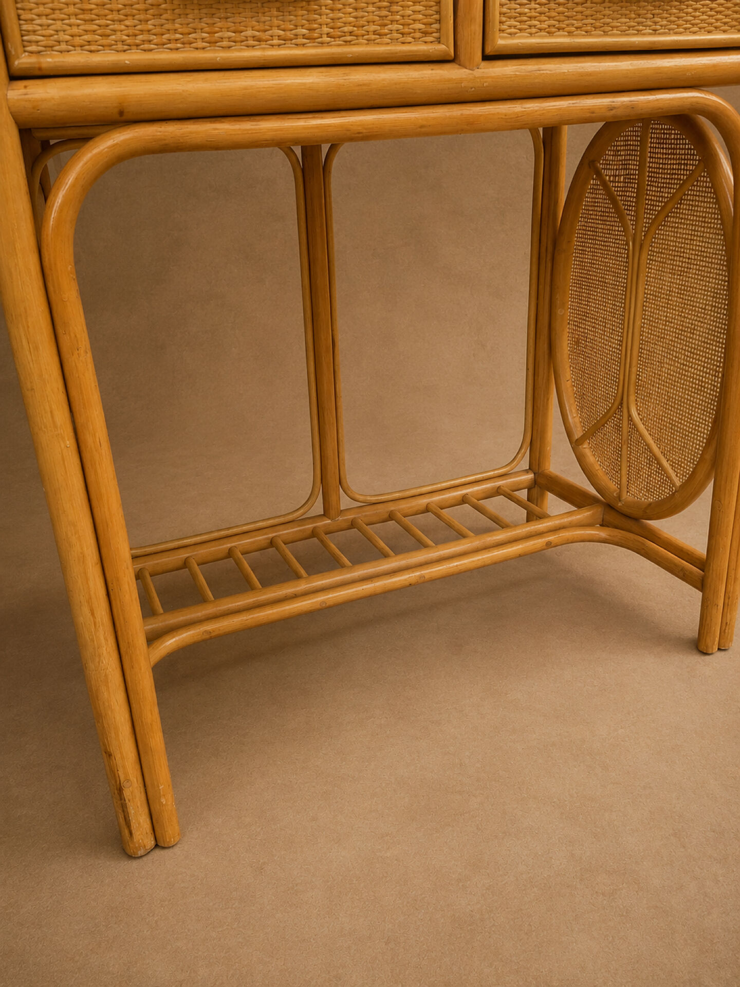 Rattan and caned hairdresser circa 1970