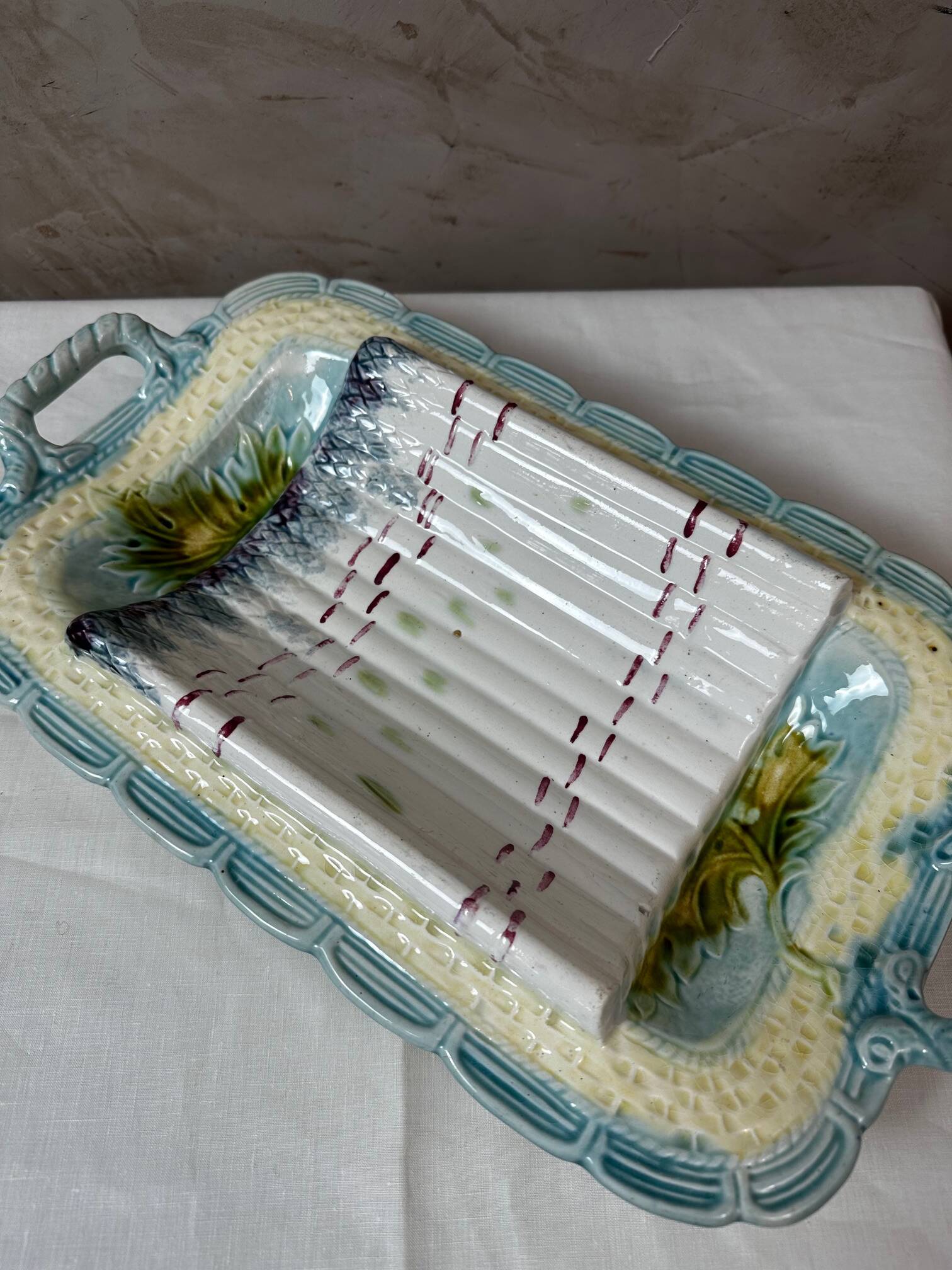 Asparagus dish with a sauce