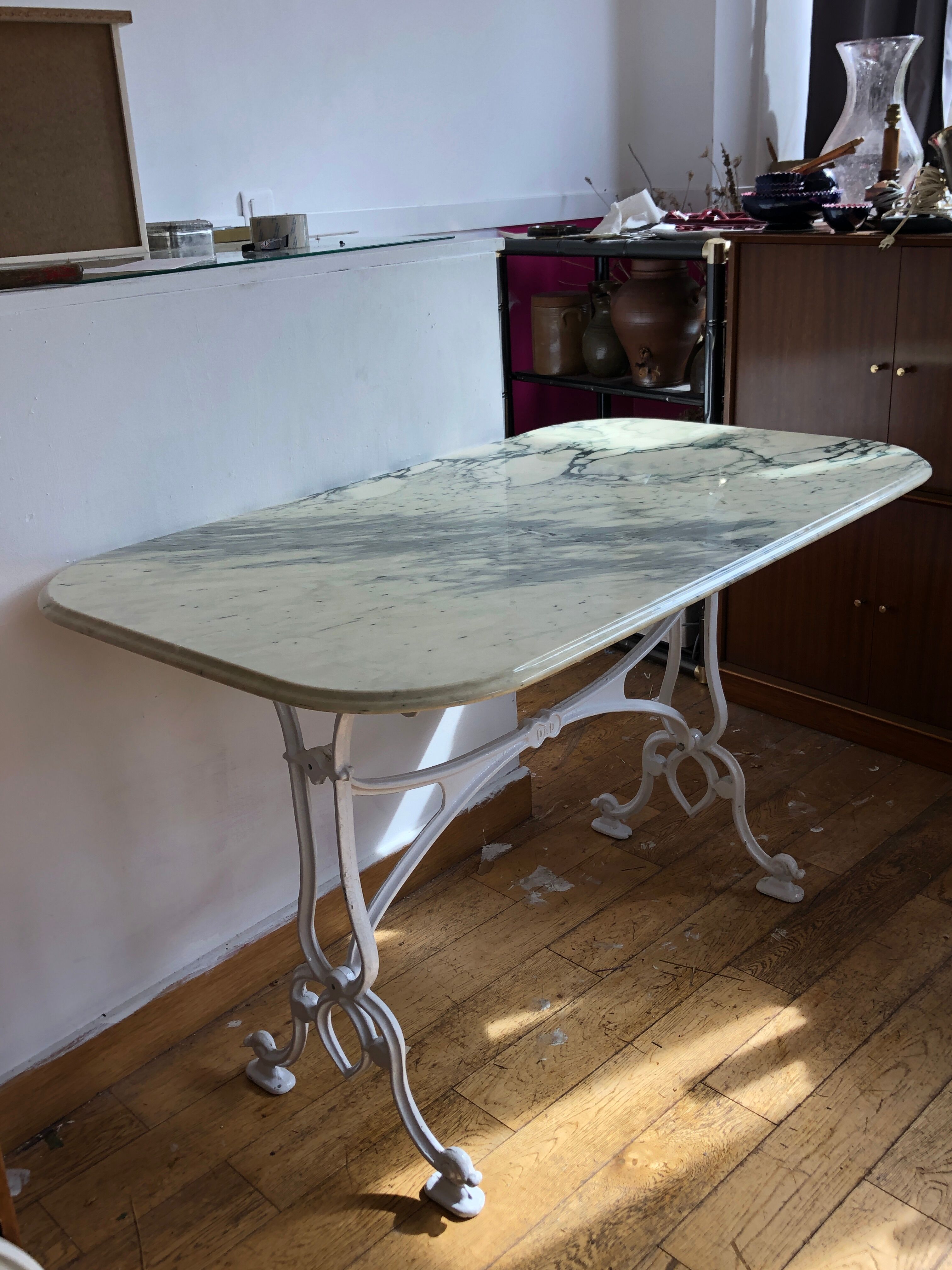 Marble bistro table