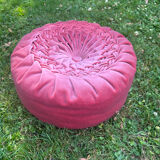 Vintage velvet pouf