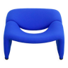 Artifort Groovy F598 Lounge Chair by Pierre Paulin (Cobalt Blue)