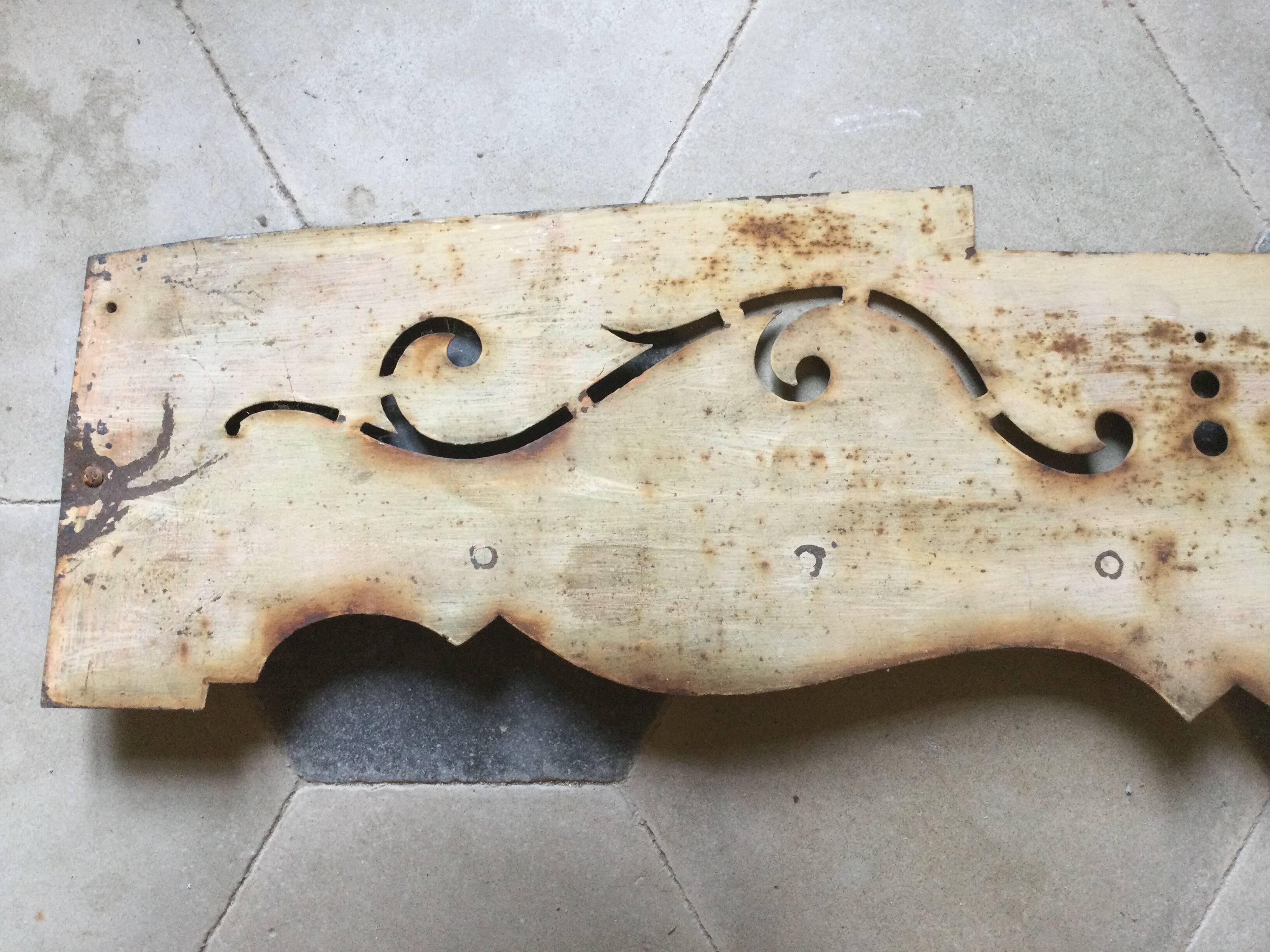 Ancient metal fronton