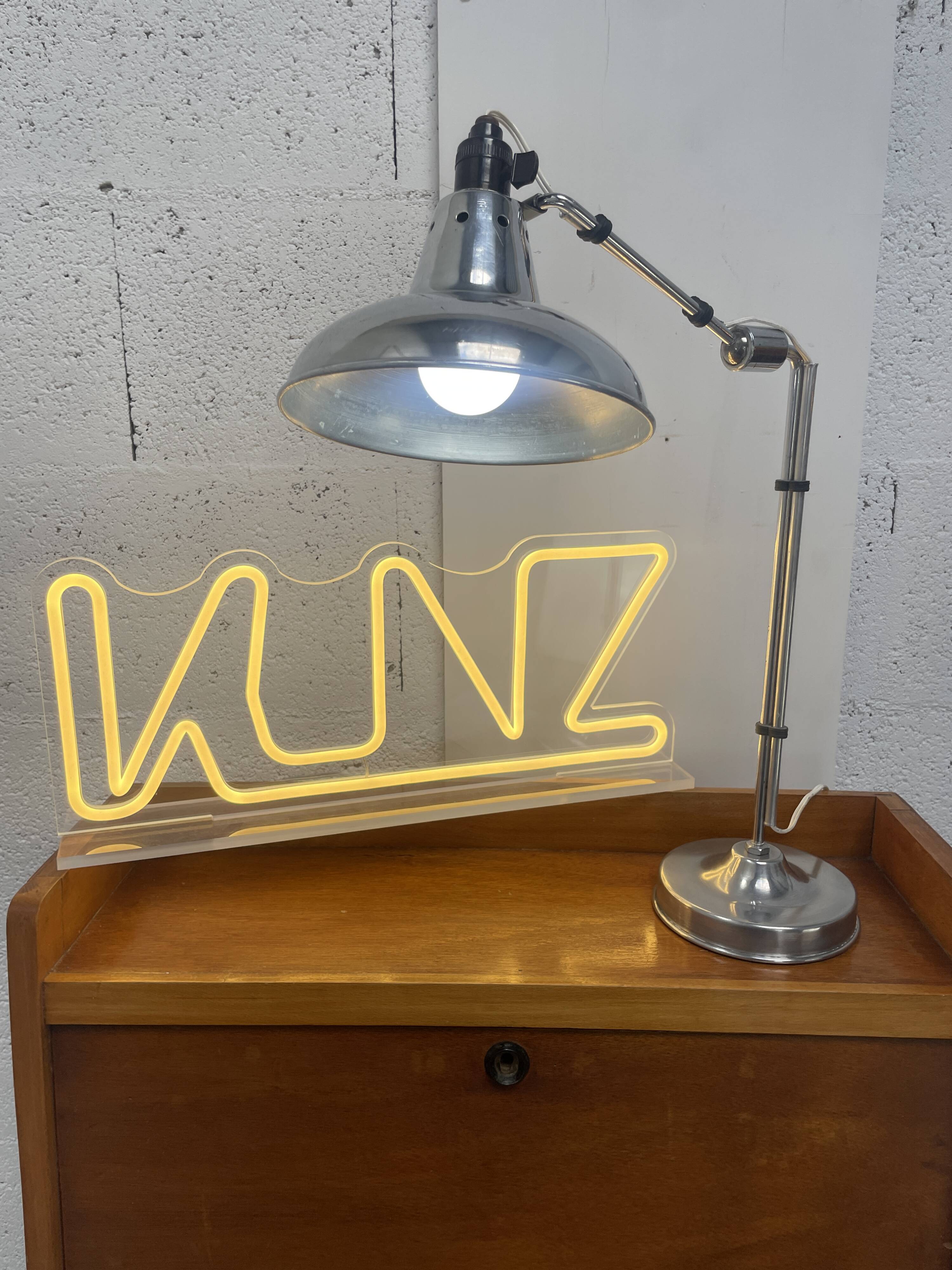Houillon desk lamp, adjustable model ÉCLAIR no. 22 — 1930