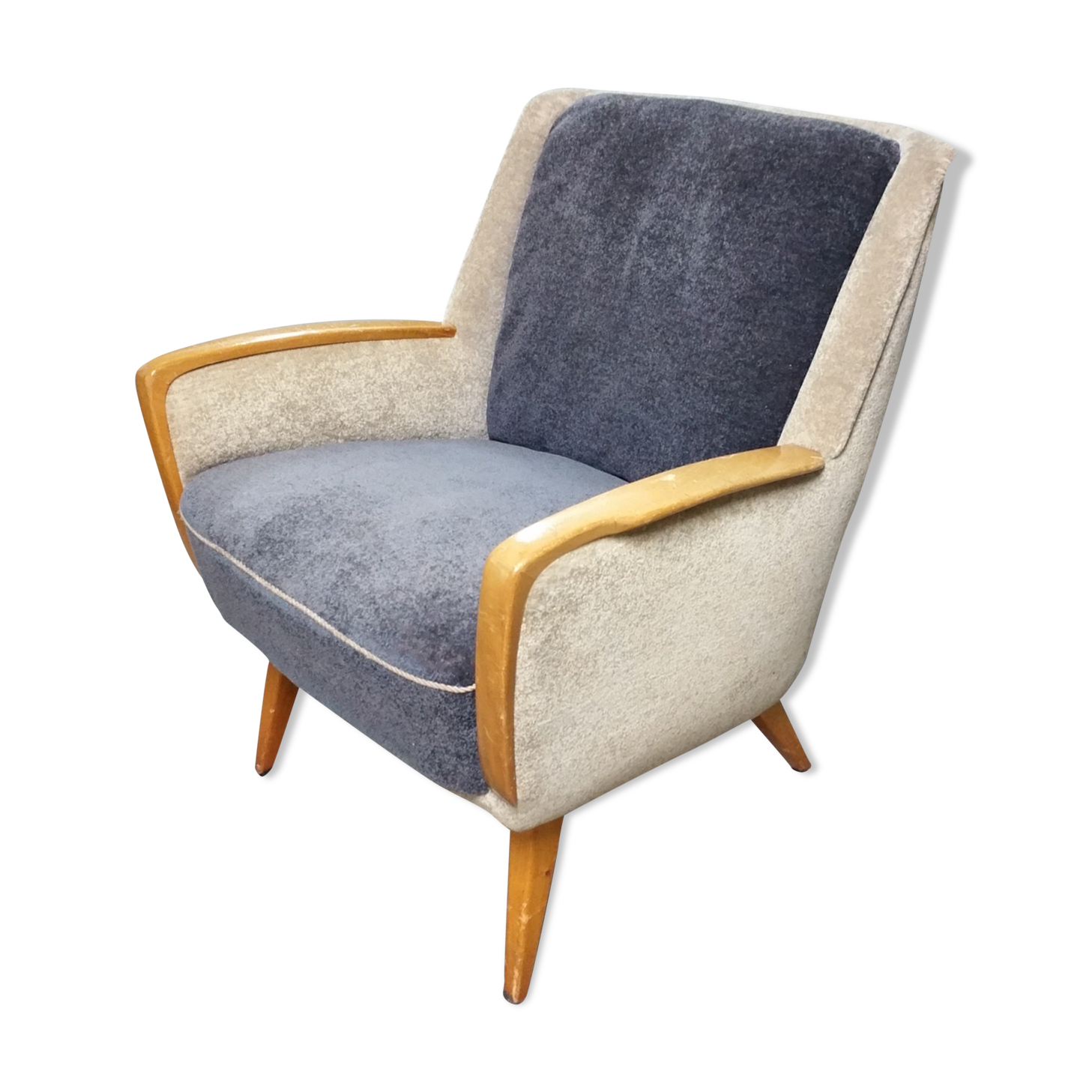 Bi color armchair of the 59/60