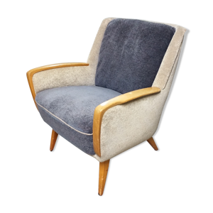 fauteuil club bi color des années 59/60