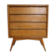 Commode vintage chêne pieds compas