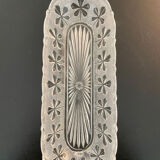 1 Elongated molded glass cup